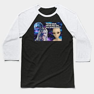 Misguided Computer Geek Lost in the Universe Baseball T-Shirt